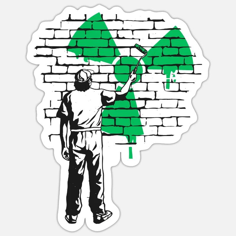 Nuclear Power Yes Please, Yes to Nuclear Energy Sticker size S (10 x 10 cm)