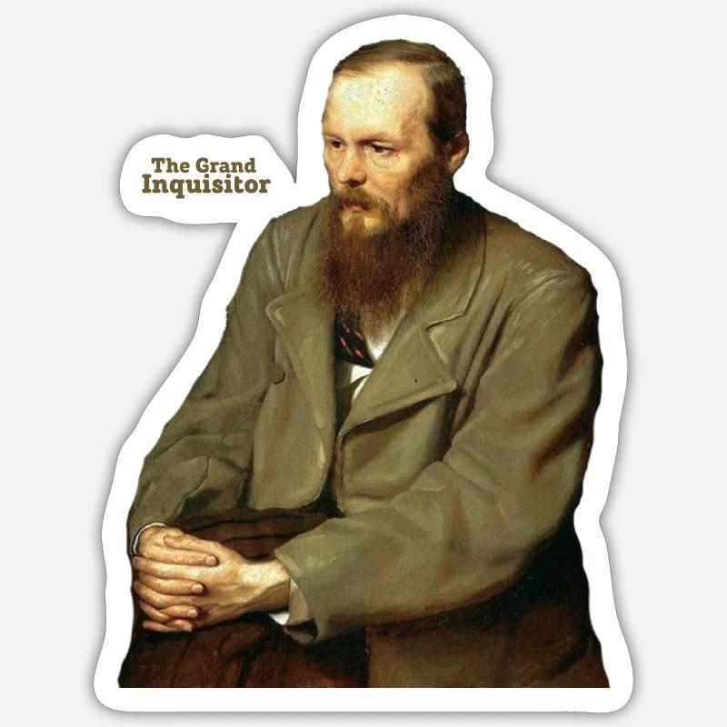 Le Grand Inquisiteur - Sticker taille S (10 x 10 cm) - blanc mat