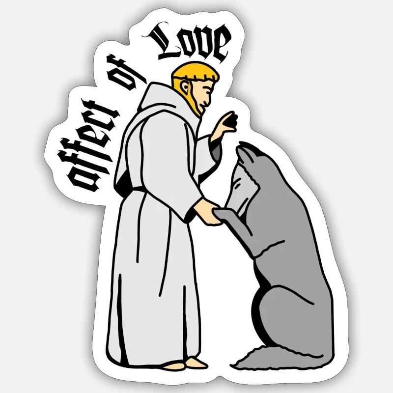 Affect of Love Design / I LOVE DOGS Sticker size S (10 x 10 cm)