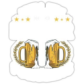 Will Fix Elevators - Elevator Mechanic Beer - Sticker Größe S (10 x 10 cm) - Mattweiß - Vorne