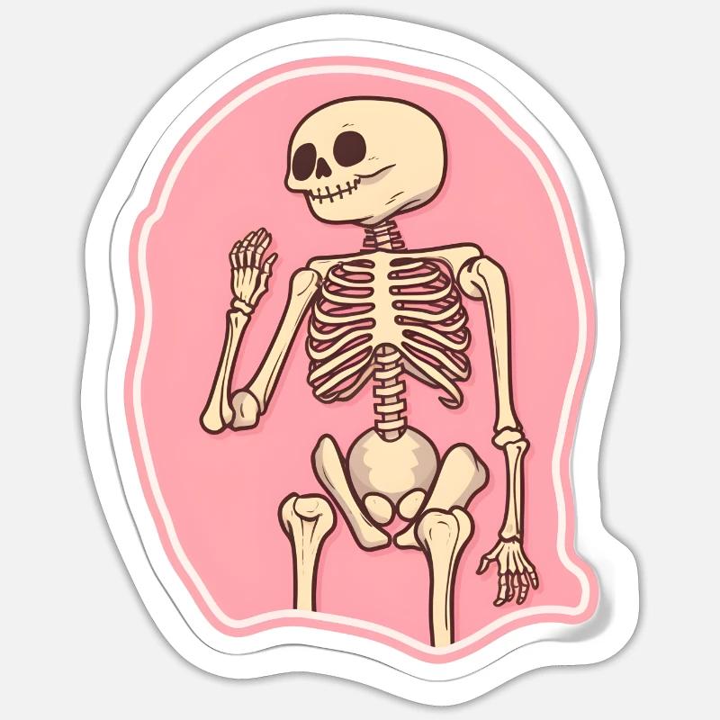 Skeleton Joy Sticker size S (10 x 10 cm)