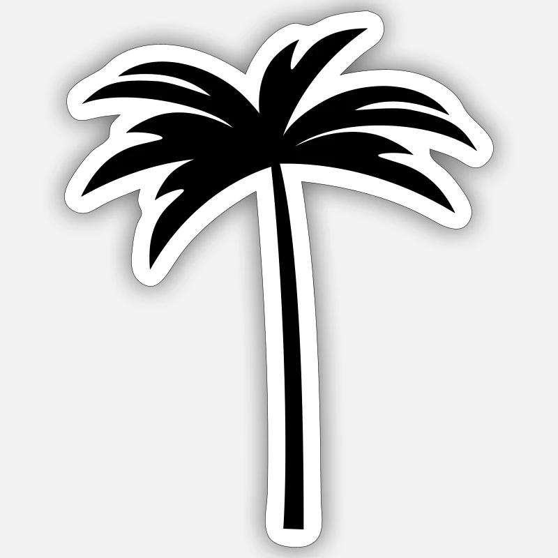 Palm tree simple Sticker size S (10 x 10 cm)