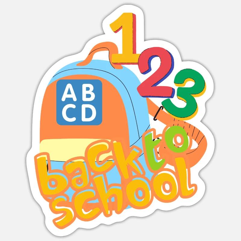 BACK TO SCHOOL BACK PACK / KNOWLEDGE MODE ON 2024 Sticker size S (10 x 10 cm)
