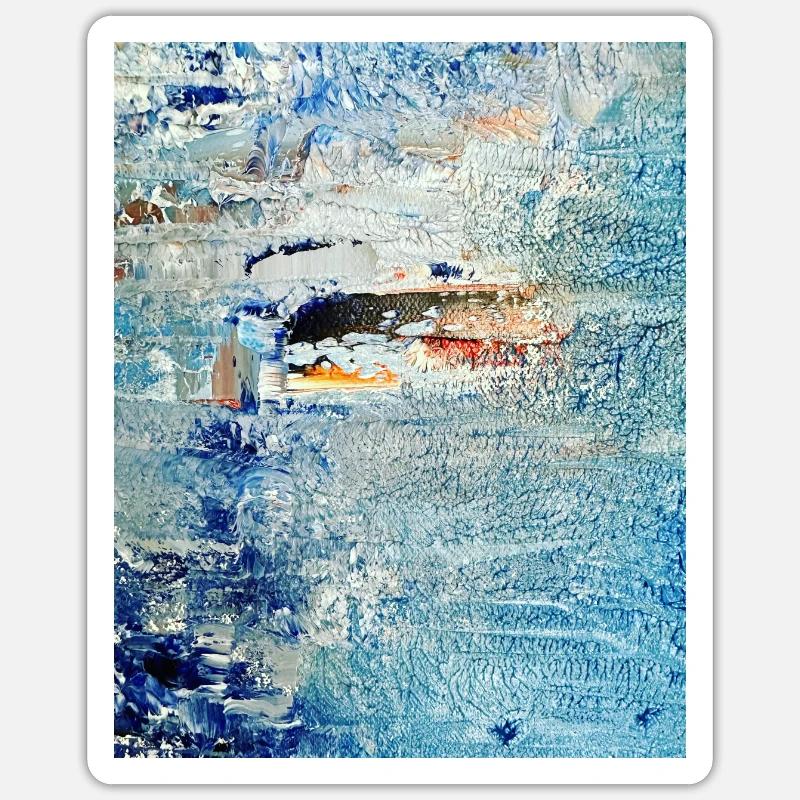 Banc de sable Sticker taille S (10 x 10 cm)