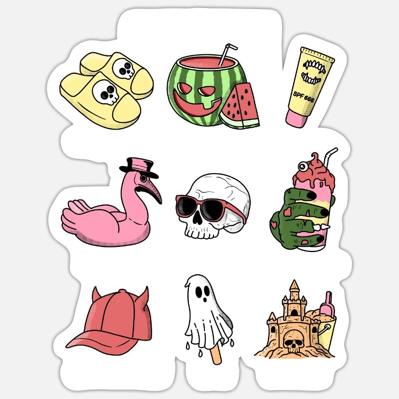 Enjoy Summerween Sticker size S (10 x 10 cm)