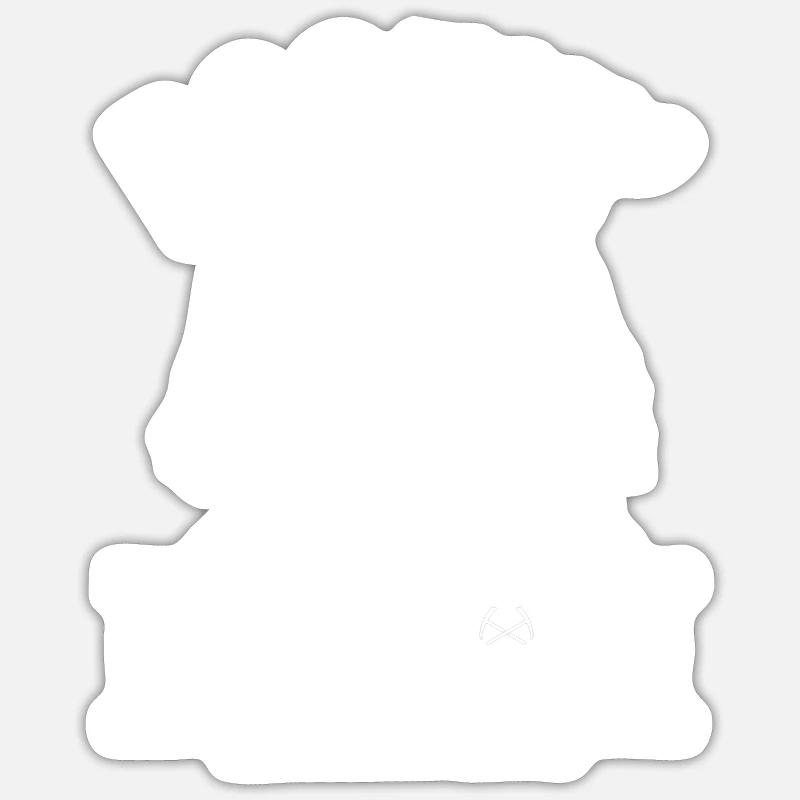 Pfadfinderleiter | Pfadfinder Scouting Geschenk - Sticker Größe S (10 x 10 cm) - Mattweiß