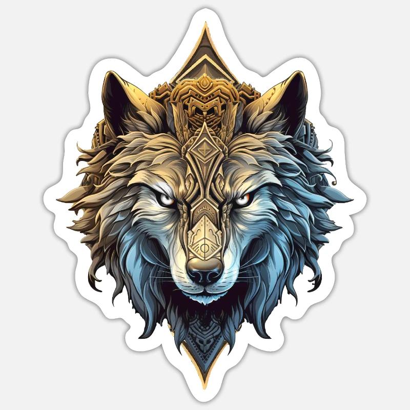 Great wolf Sticker size S (10 x 10 cm)