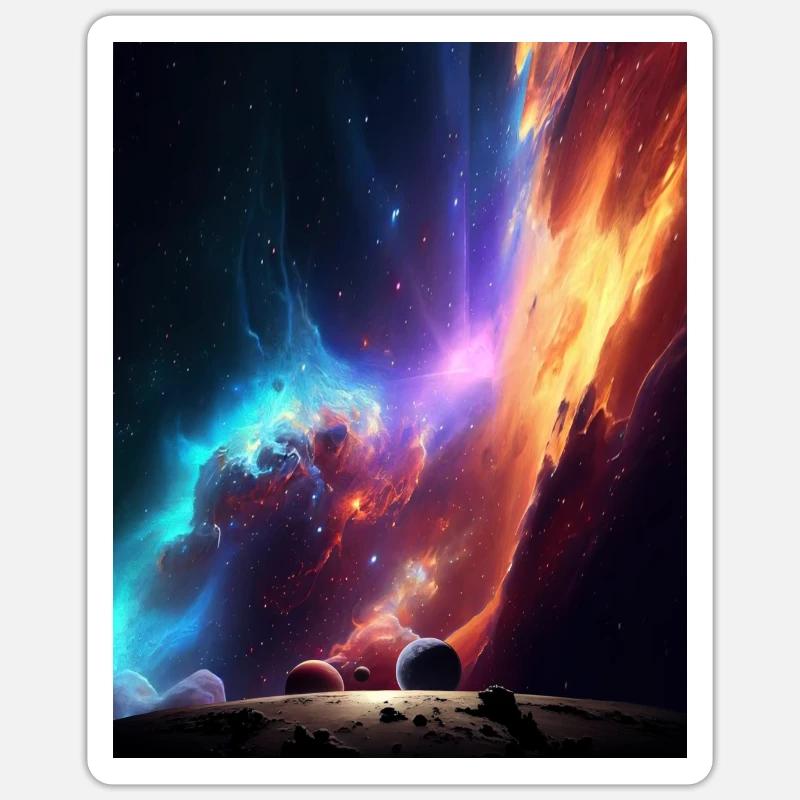 Il n’y a pas d’endroit comme l’espace Sticker taille S (10 x 10 cm)