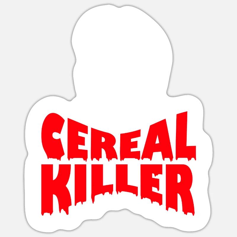 Cereal Killer - Sticker size S (10 x 10 cm) - white matte