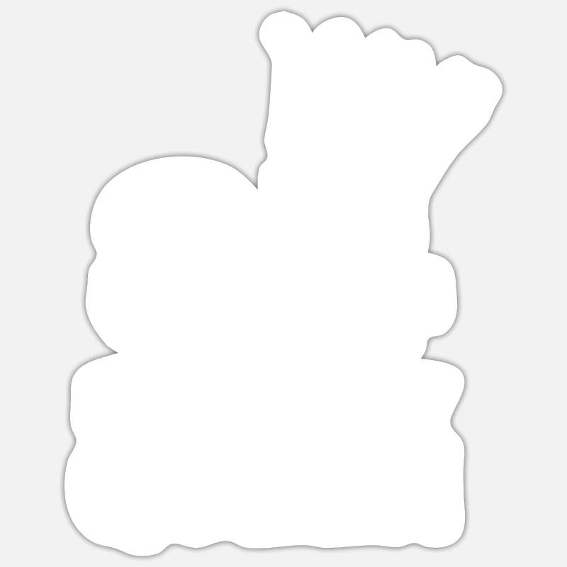 Age 84 - Sticker size S (10 x 10 cm) - white matte