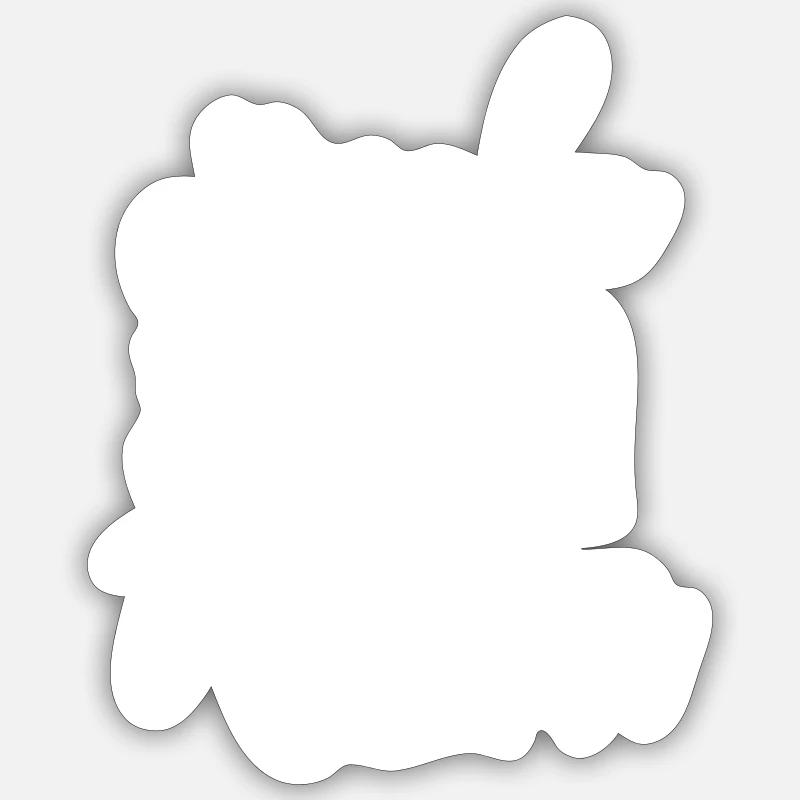 Jingle bell Rockin - Sticker taille S (10 x 10 cm) - blanc mat