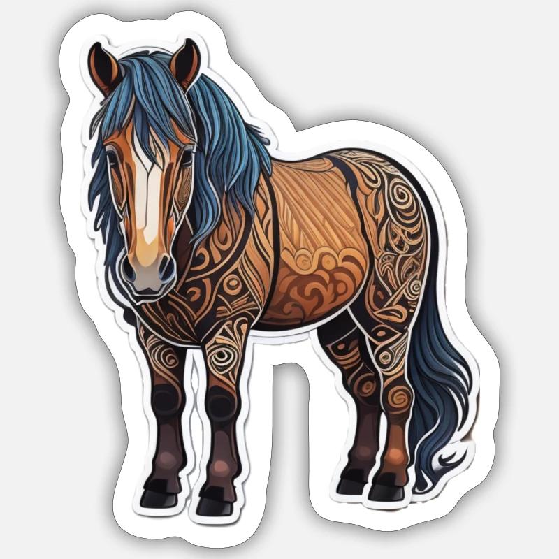 Cheval Sticker taille S (10 x 10 cm)