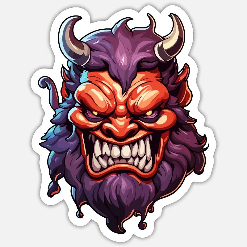 Devil / Hell / Horror / Devilish / Evil Sticker size S (10 x 10 cm)