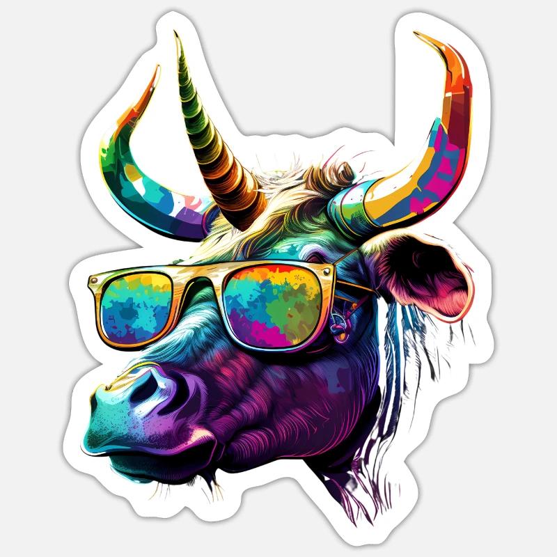 Rainbow Bulle Sticker Größe S (10 x 10 cm)