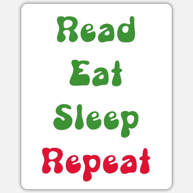 Repeat sticker - Sticker size S (10 x 10 cm) - white matte
