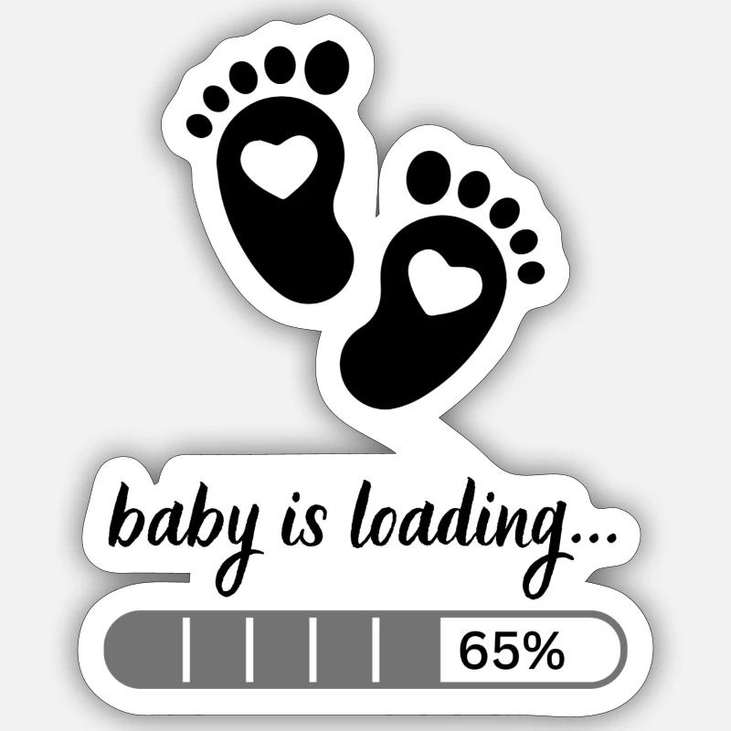 baby is loading Sticker Größe S (10 x 10 cm)