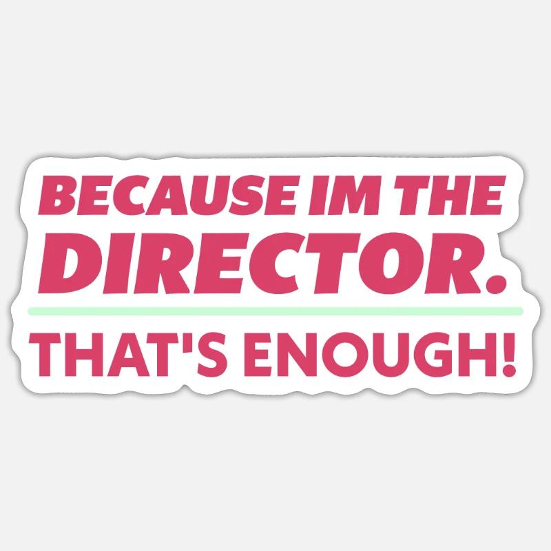 Regie Sticker Größe S (10 x 10 cm)