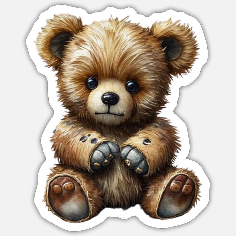 Teddy bear Sticker size S (10 x 10 cm)