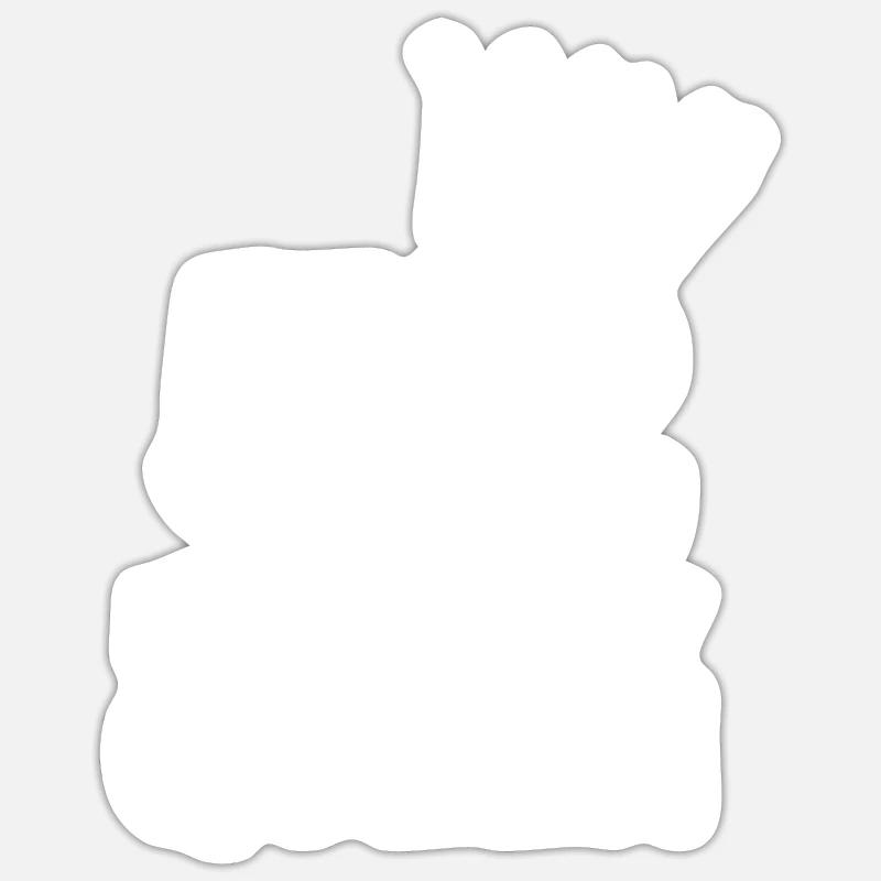 52 - Sticker taille S (10 x 10 cm) - blanc mat