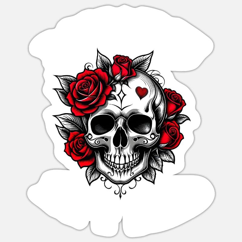 ROMANCE IS NOT DEAD - Sticker size S (10 x 10 cm) - white matte