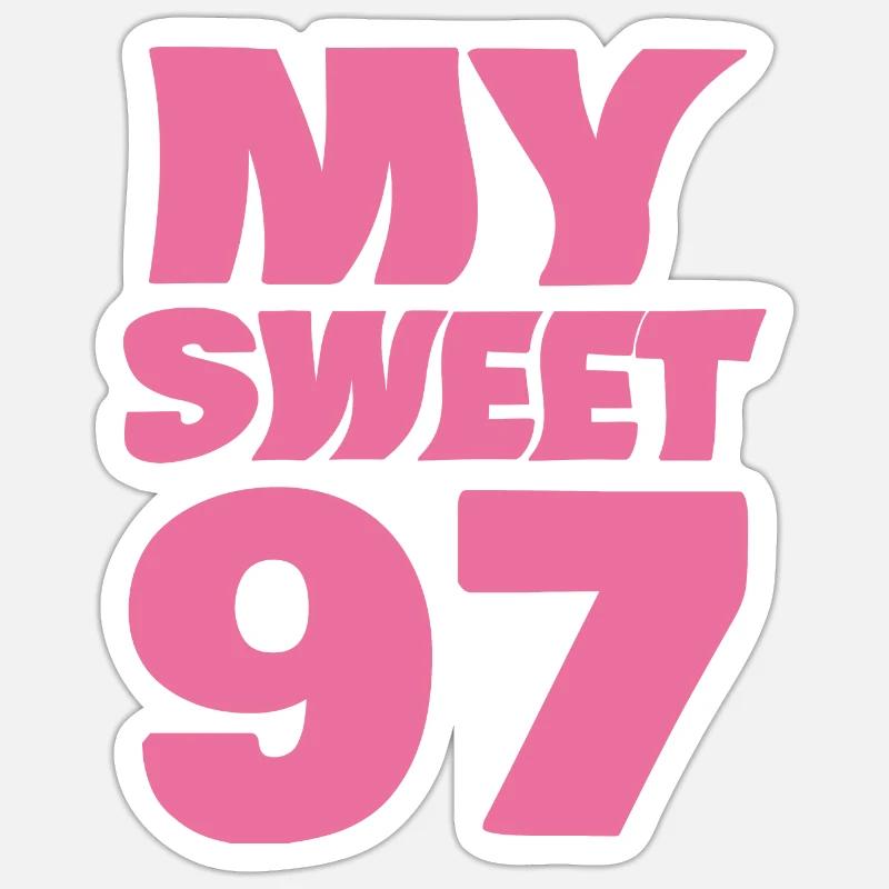 Sucré 97 Sticker taille S (10 x 10 cm)