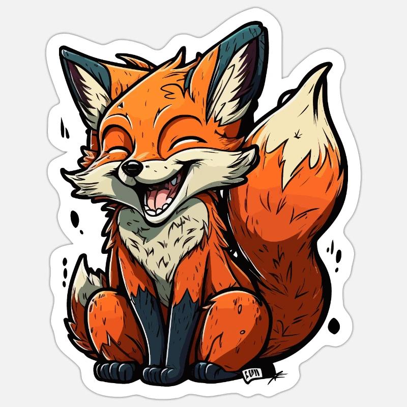 Sly as a Fox Sticker size S (10 x 10 cm)