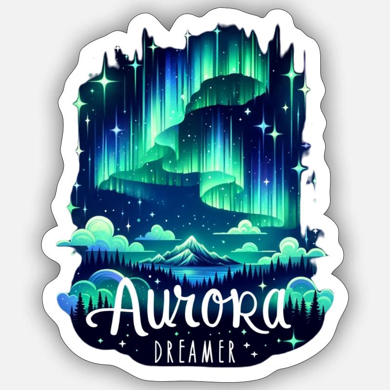 Aurora-Träumer Sticker Größe S (10 x 10 cm)