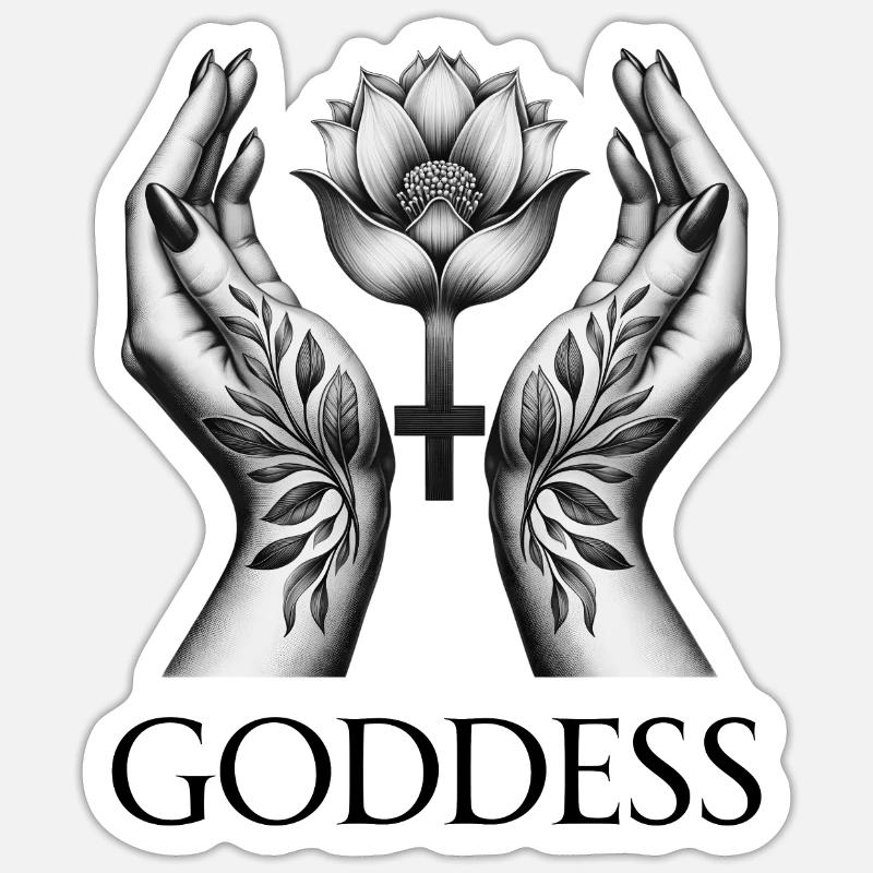 GODDESS (subtitle) #034 Sticker size S (10 x 10 cm)