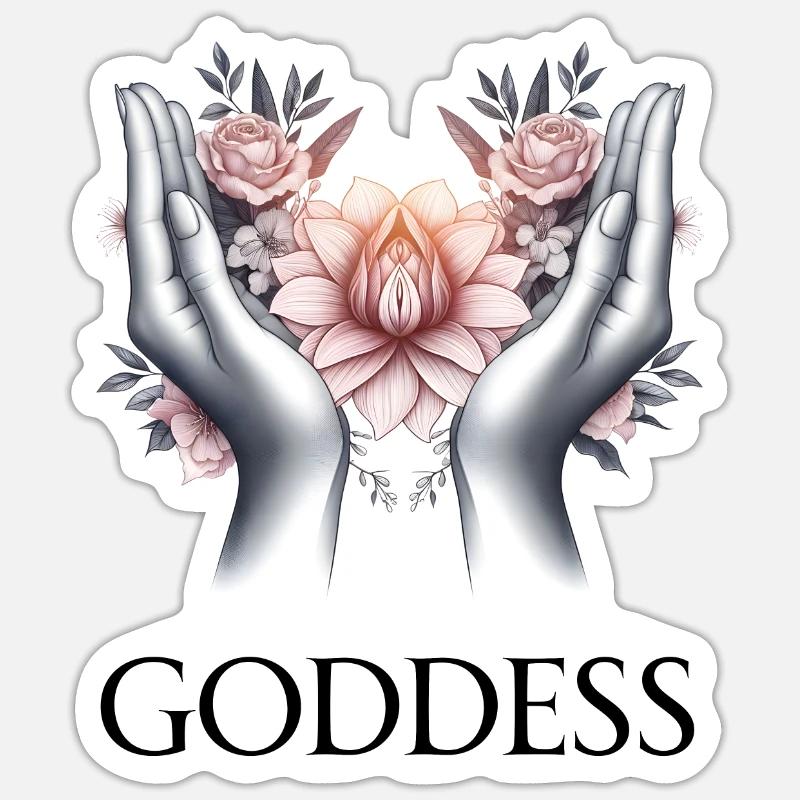 GODDESS (subtitle) #036 - Sticker size S (10 x 10 cm) - white matte