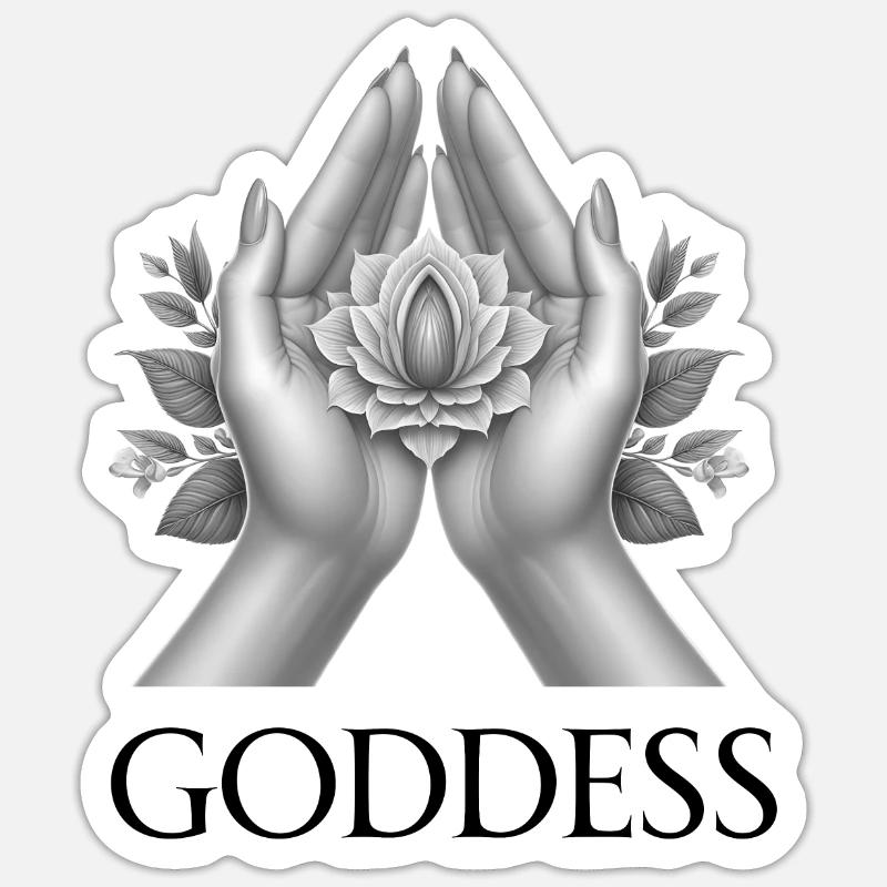 GÖTTIN (Untertitel) #059 Sticker Größe S (10 x 10 cm)