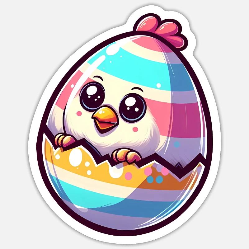 Easter egg Sticker size S (10 x 10 cm)