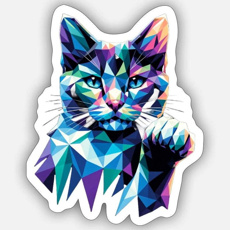 Katze Sticker Größe S (10 x 10 cm)