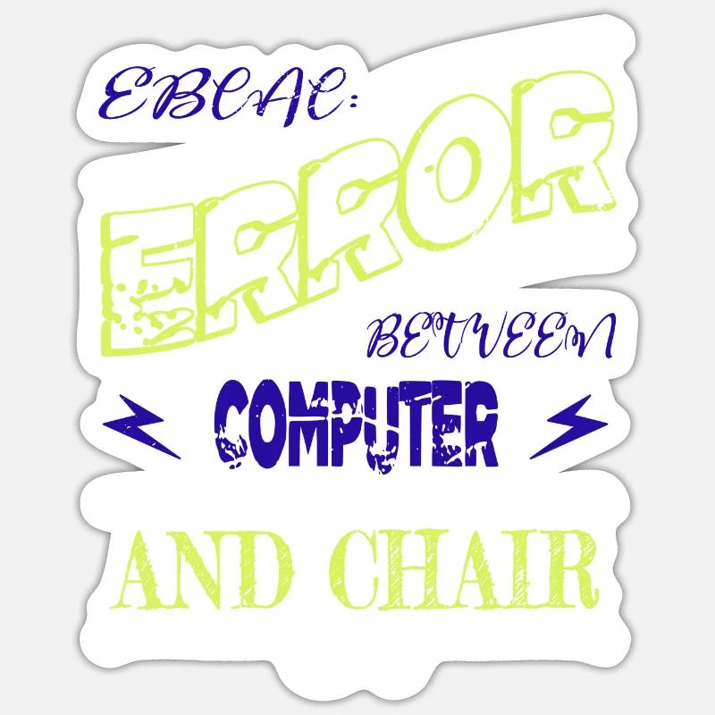 analyst present idea hacker computer science - Sticker Größe S (10 x 10 cm) - Mattweiß