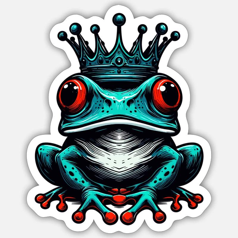 Frosch Sticker Größe S (10 x 10 cm)