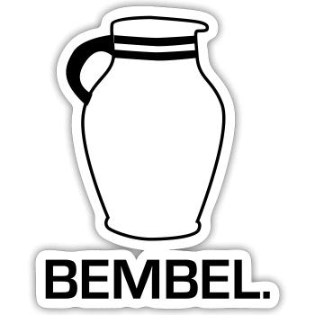 Bembel Design #Frankfurt am Meer #069 #FFM - Sticker Größe S (10 x 10 cm) - Mattweiß - Vorne