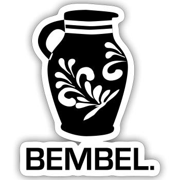 Bembel - Das Frankfurter Original #FFM #069 - Sticker Größe S (10 x 10 cm) - Mattweiß - Vorne