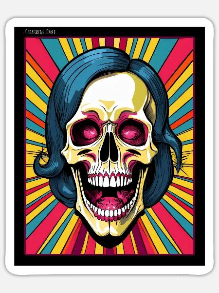 gedankenstürme one - Sticker Größe S (10 x 10 cm) - Mattweiß
