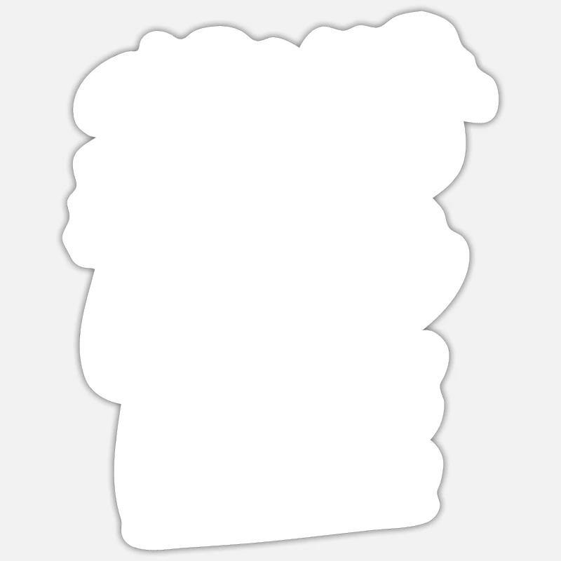 J'suis en roue libre - Sticker taille S (10 x 10 cm) - blanc mat