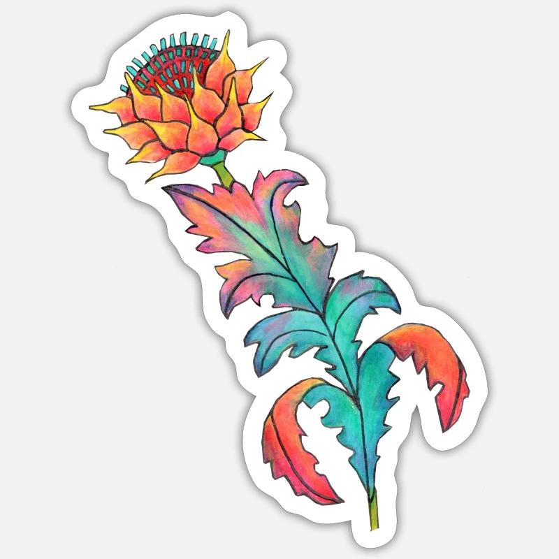 rainbow.thistle Sticker size S (10 x 10 cm)