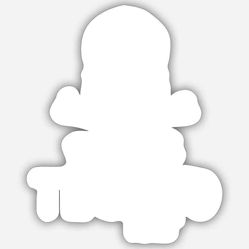 Techno music - Sticker size S (10 x 10 cm) - white matte