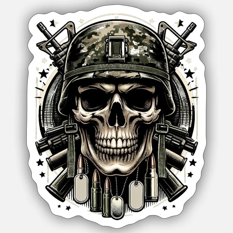Elite Defender: Special Forces Skull Sticker size S (10 x 10 cm)