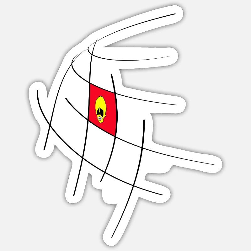 graphic - Sticker Größe S (10 x 10 cm) - Mattweiß