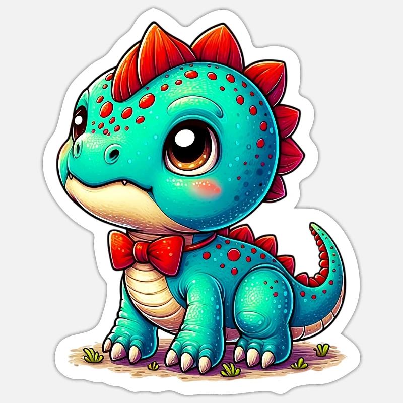 Dinosaur - Sticker size S (10 x 10 cm) - white matte