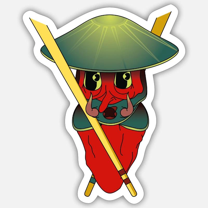 HECHT - Sticker Größe S (10 x 10 cm) - Mattweiß