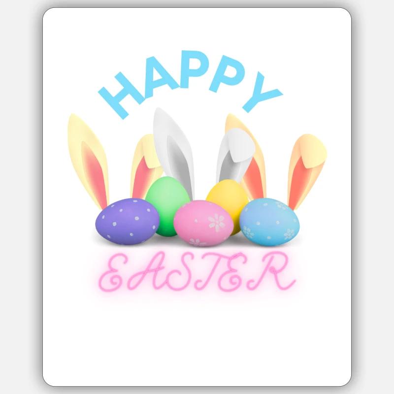 Happy Easter Sticker Größe S (10 x 10 cm)