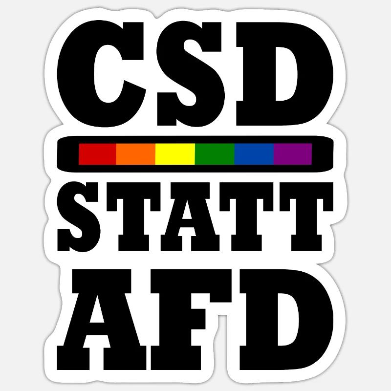 Csd statt afd Sticker Größe S (10 x 10 cm)