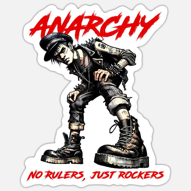 Punk Anarchy Sticker size S (10 x 10 cm)