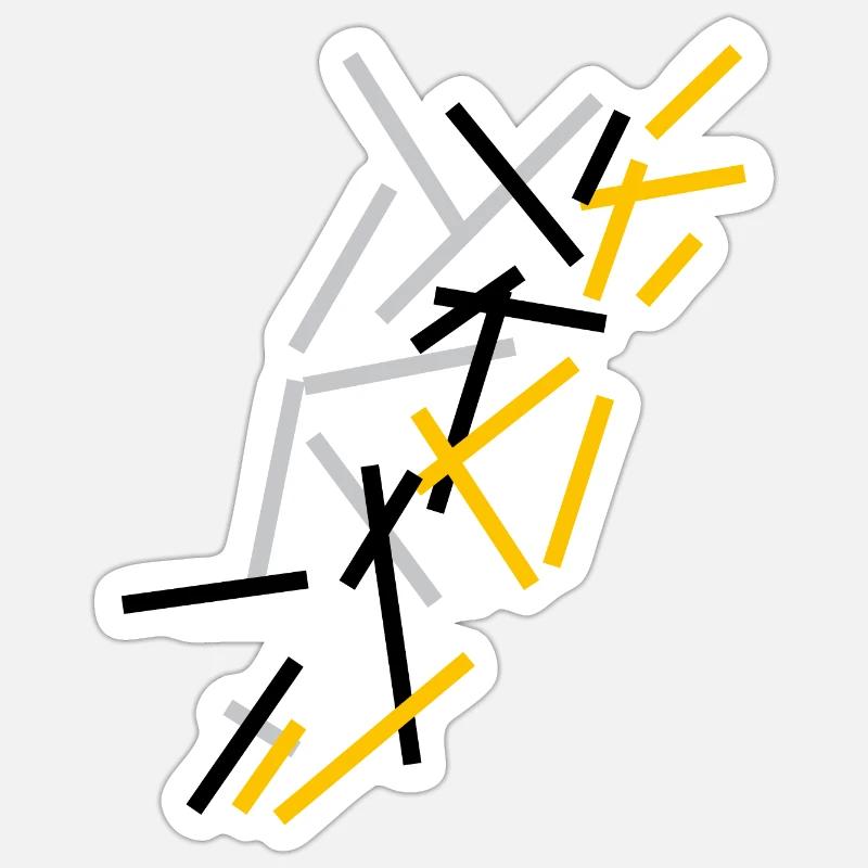 Abstrait Sticker taille S (10 x 10 cm)