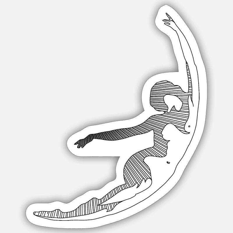 Lune Sticker taille S (10 x 10 cm)