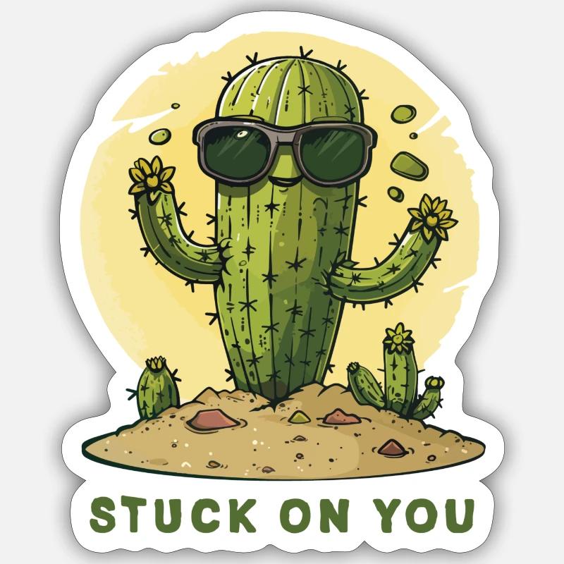 An dir hängen - Sticker Größe S (10 x 10 cm) - Mattweiß